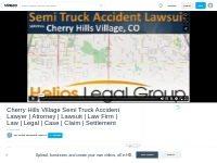Cherry Hills Village Semi Truck Accident Lawyer | Attorney | Lawsuit |