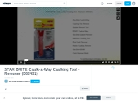 STAR BRITE Caulk-a-Way Caulking Tool - Remover (092401) on Vimeo