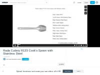 Rada Cutlery R123 Cook s Spoon with Stainless Steel on Vimeo