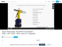 Astro Pneumatic Tool PR14 Air Riveter - 3/32 , 1/8 , 5/32 , 3/16  and 