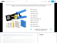Hiija RJ45 Crimping Tool Pass Through Cat5 Cat5e Cat6 Crimping Tool fo