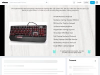 Rii Keyboard Mechanical,Keyboard Mechanical Gaming with USB Cable K66,