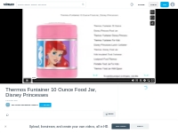 Thermos Funtainer 10 Ounce Food Jar, Disney Princesses on Vimeo