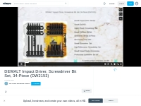 DEWALT Impact Driver, Screwdriver Bit Set, 34-Piece (DW2153) on Vimeo