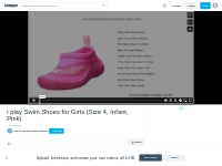 i play Swim Shoes for Girls (Size 4, Infant, Pink) on Vimeo