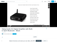 Sabaj Audio A2 Digital Amplifier with Built-in AptX Bluetooth - Black 