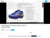 Vizari Blaze FG Soccer Shoes, Size 9, Blue/Orange on Vimeo