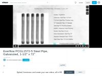 Everflow PCGL1572-5 Steel Pipe, Galvanzied, 1-1/2  x 72  on Vimeo