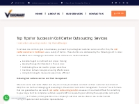 Top Tips for Success in Call Center Outsourcing Services - Visionary O