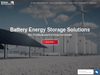 Battery Energy Storage Solutions in India | Vision Mechatronics