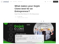 What makes your Gojek Clone best for an Entrepreneur? | Journal