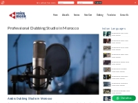 Dubbing Studio in Morocco | Voice Over Studio in Morocco