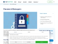Password Managers: Info and Reviews | VPNOverview