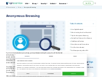 Anonymous Browsing | Effective methods for online anonymity