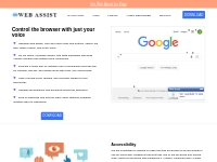 Web Assist - Navigate the Web with just your voice