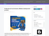 Professional Food Industry Website development services