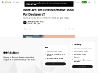 What Are The Best Wireframe Tools For Designers? | by Web Panel Soluti