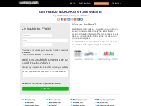 Free 20 backlinks to your website