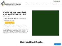 We Buy Key Fob's | Flaming Hot Deals