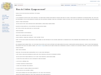How do I delete Zynga account? - Wiki Triod