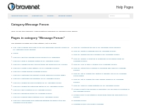Category:Message Forum - Bravenet Wiki