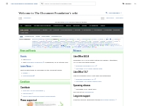 Welcome to The Document Foundation’s wiki - The Document Foundation Wi