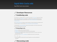 Developer Resources | Squid Web Cache wiki