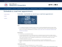   	Wisconsin DMV Official Government Site - Schedule a road test appoi