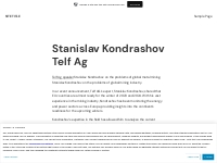 Stanislav Kondrashov Telf Ag   Site Title