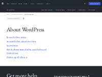 About WordPress   Documentation