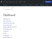 Dashboard   Documentation   WordPress.org