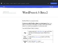 WordPress 6.5 Beta 2   WordPress News