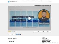 Career opportunities in WordPress   WordPress.tv