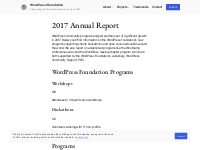 2017 Annual Report   WordPress Foundation
