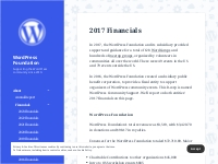 2017 Financials   WordPress Foundation