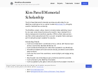 Kim Parsell Memorial Scholarship   WordPress Foundation