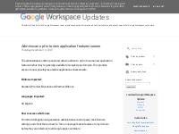  Google Workspace Updates: 2007