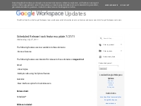  Google Workspace Updates: July 2011