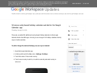  Google Workspace Updates: January 2016