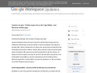  Google Workspace Updates: November 2016