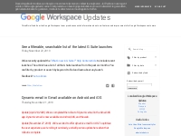  Google Workspace Updates: November 2019