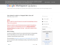  Google Workspace Updates: January 2020