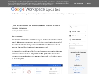  Google Workspace Updates: 2021