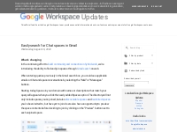  Google Workspace Updates: Easily search for Chat spaces in Gmail