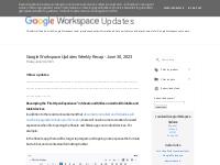  Google Workspace Updates: June 2023