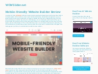 Mobile-friendly Website Builder Review
