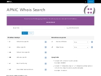 APNIC Whois Search | APNIC