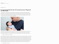 Conquering Fatherhood: A Comprehensive Playbook for New Dads    buskar