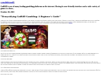  Demystifying GaiB4D Gambling: A Beginner s Guide    crushfriend1