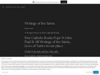 Writings of the Saints   Writings of the Saints